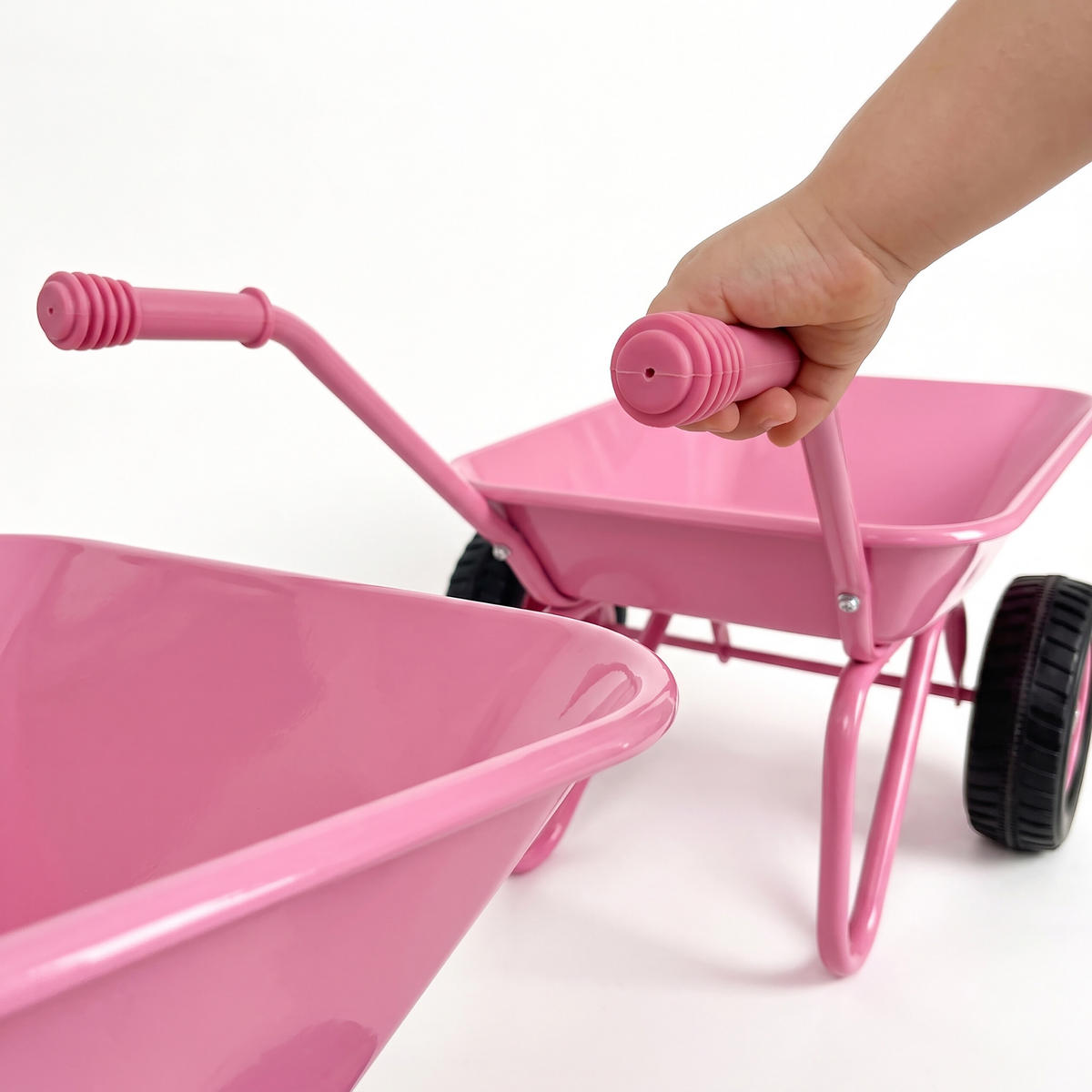 KOLEČKO Růžové pro děti 2 kola - růžová, kov/plast (74/43/36cm) - Relaxdays
