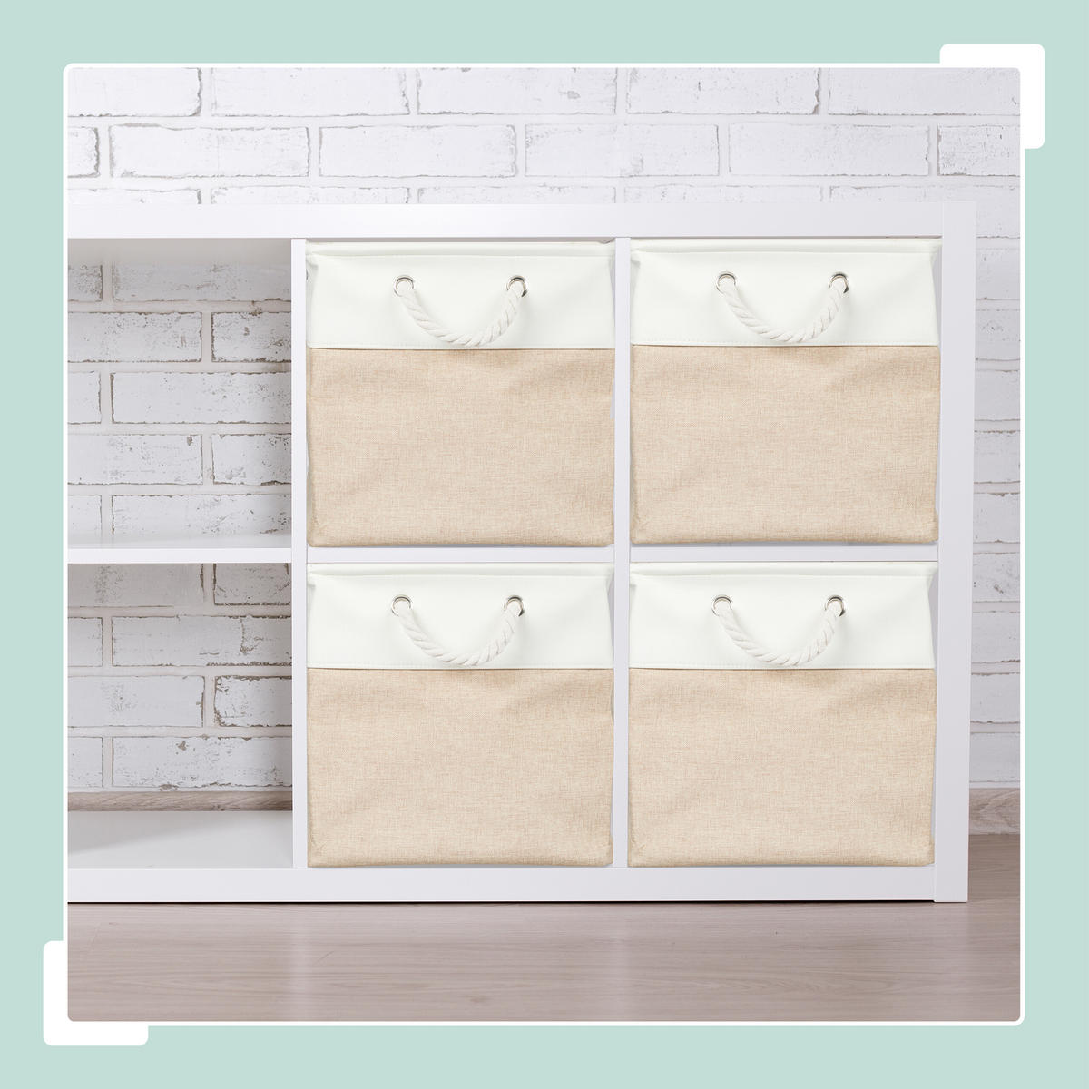 4xAUFBEWAHRUNGSKORB - Multicolor, Textil/Metall (28/28/28cm) - Relaxdays