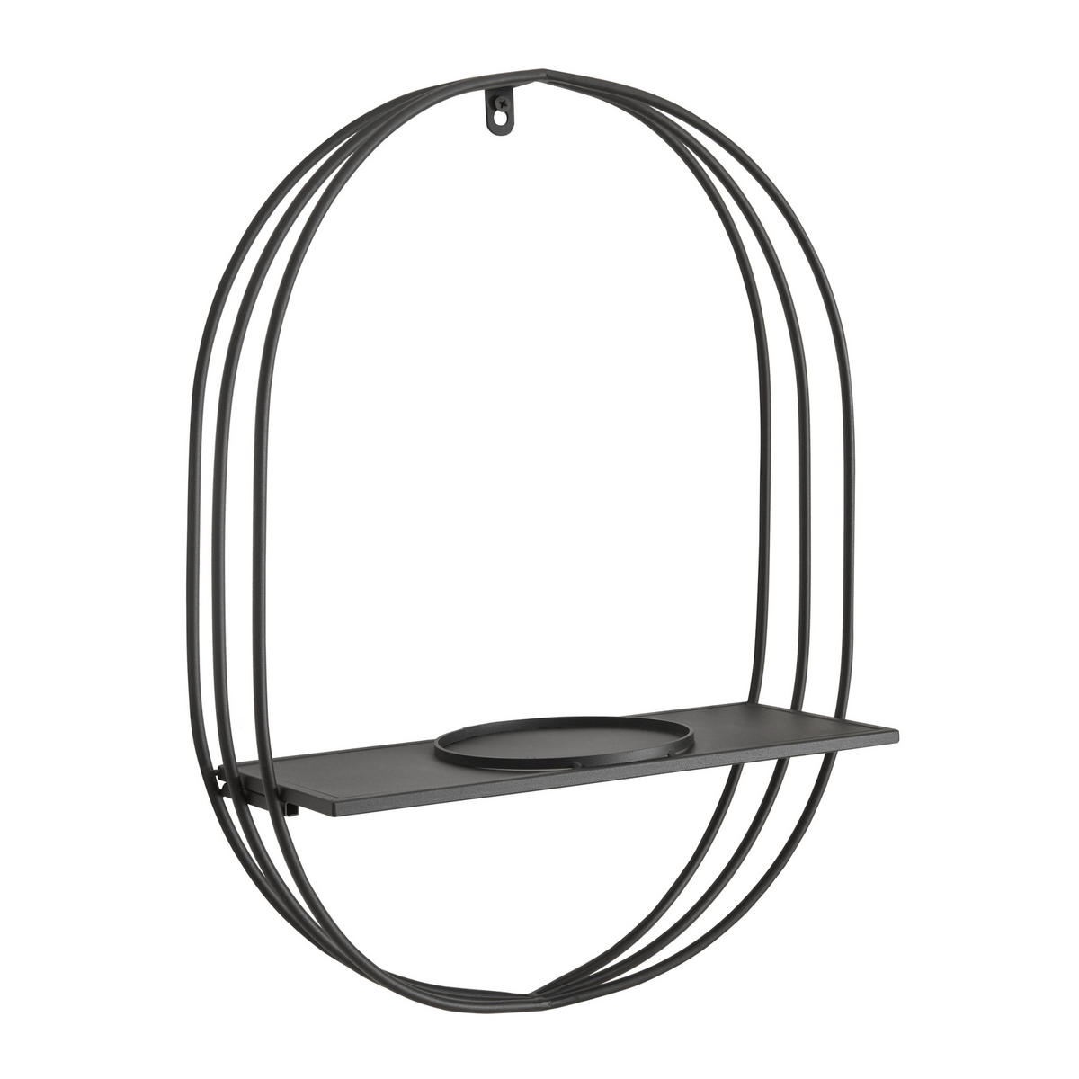 PFLANZENREGAL Vestby - Schwarz, Metall (39/56/15cm) - [en.casa]