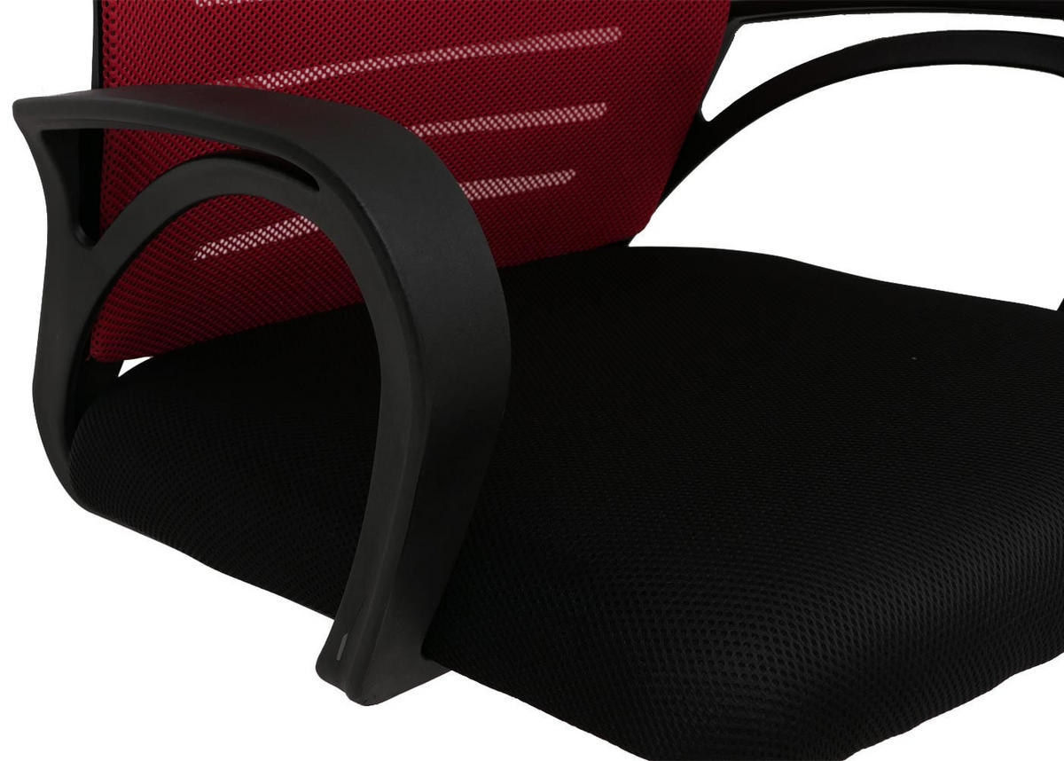 KONFERENZSTUHL Rot - Rot, Textil (62/92/57cm) - MCW