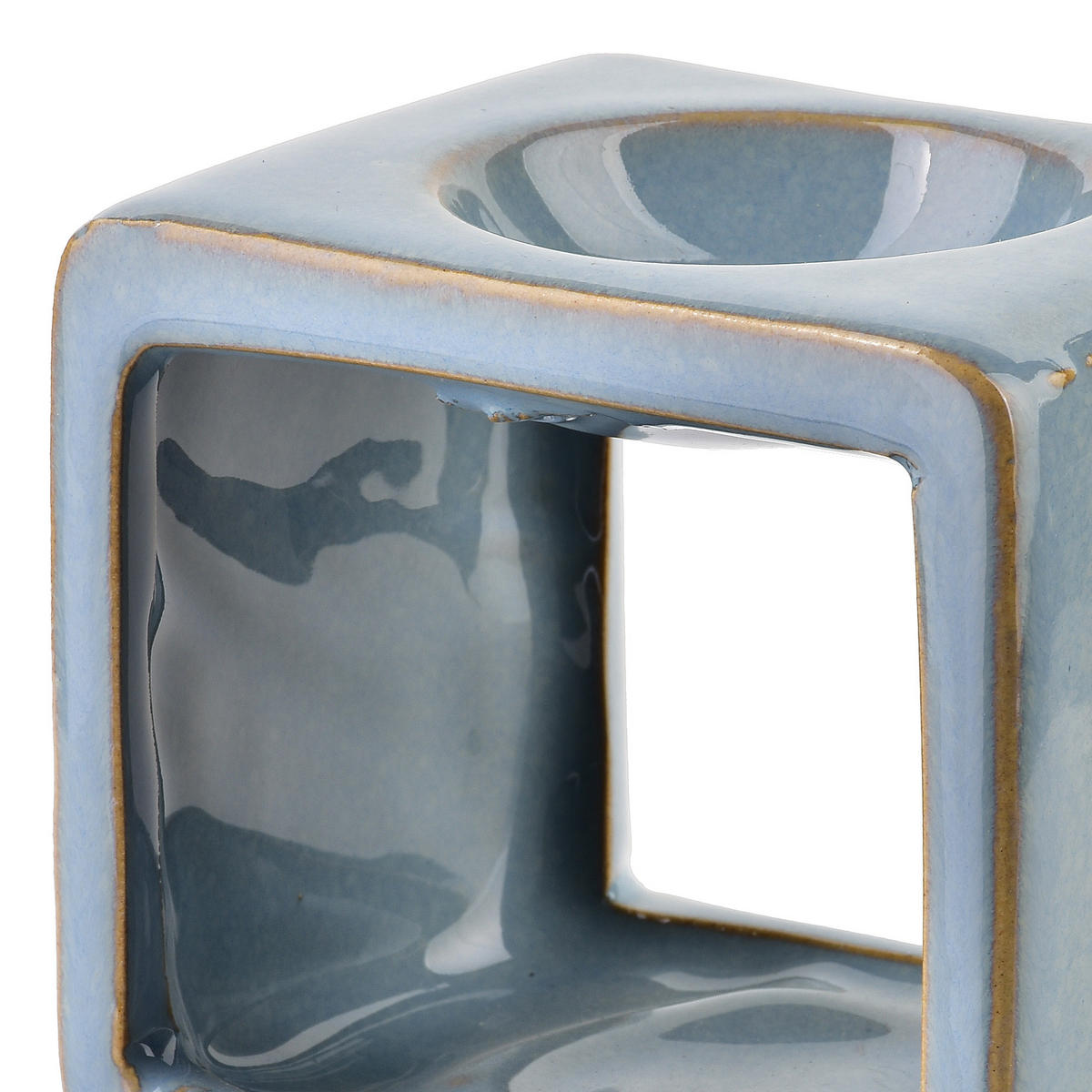 DUFTLAMPE Basic Blau 9.5/7.5/8.5 cm Keramik - Hellblau, Keramik (8.5cm) - Mondex