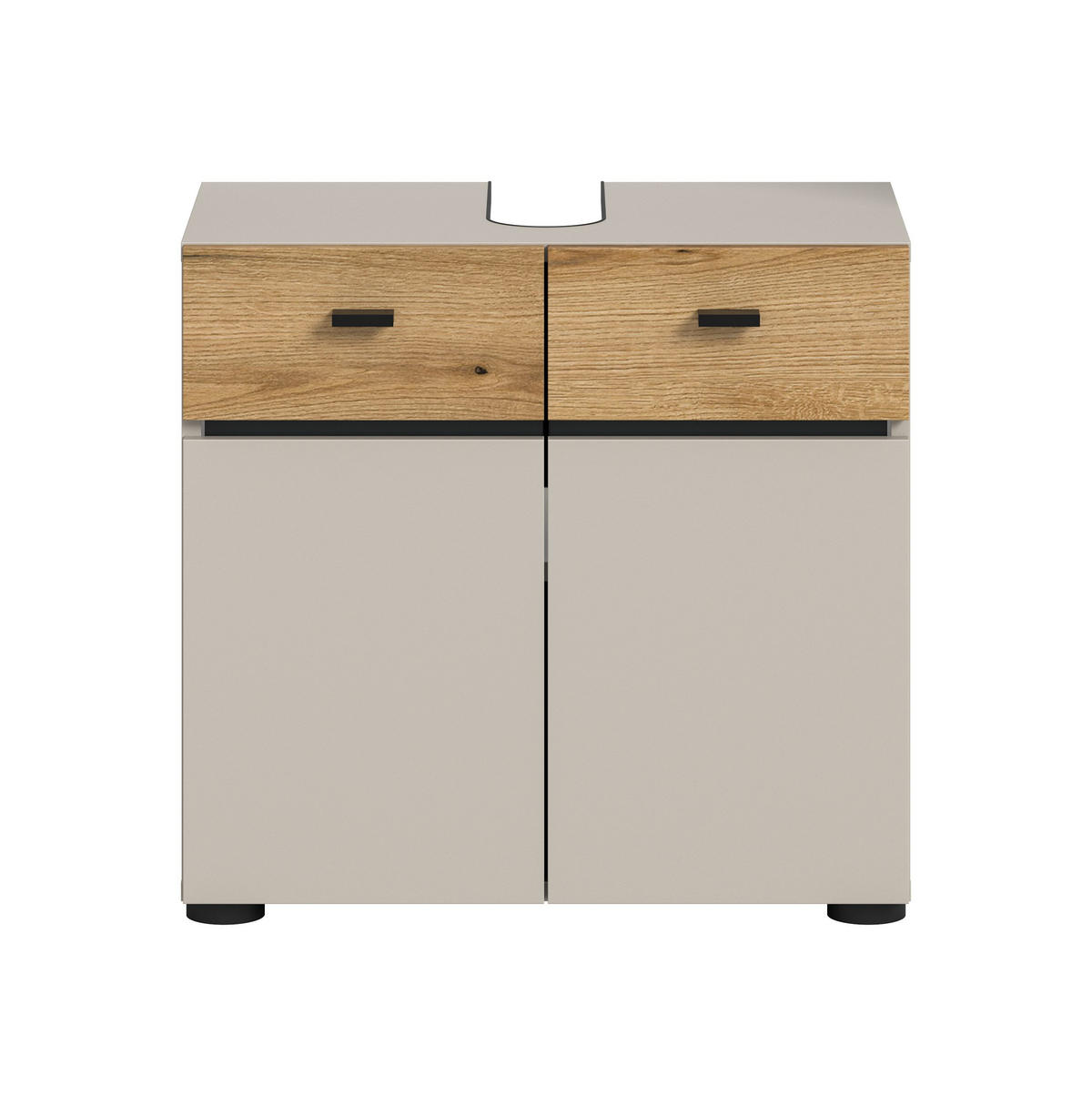 WASCHBECKENUNTERSCHRANK AQUA (B/H/T: ca. 60/56/35 cm) in Kaschmir/Kaschmir - Kaschmir, Holzwerkstoff (60/56/35cm)