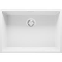 SPÜLBECKEN London Slim, 2-er set Alles Weiß 66/47 cm 1 Becken + Ablauf-Set ab 70er Unterschrank - Weiß, Kunststoff (66/20/47cm) - Primagran