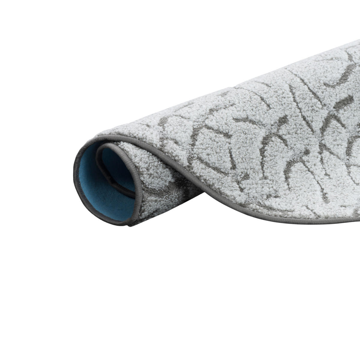 KONTURENSCHNITT HOCHFLOR TEPPICH FRIEDA RUND - Grau, Textil (200/200cm) - Snapstyle