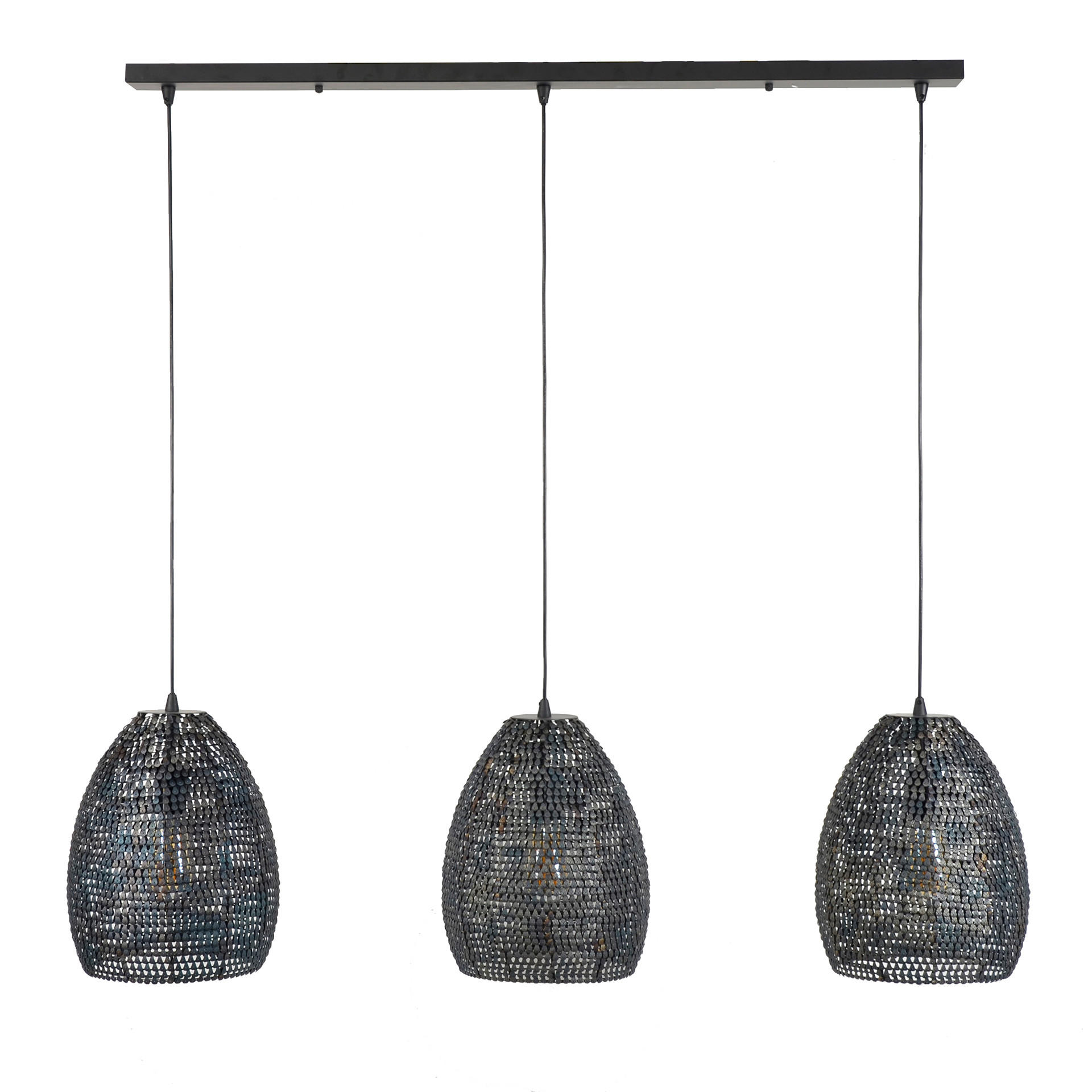HÄNGELEUCHTE Ova Grau 128/28/ 150 cm - Grau, Metall (128/28/150cm) - Hoyz Collection