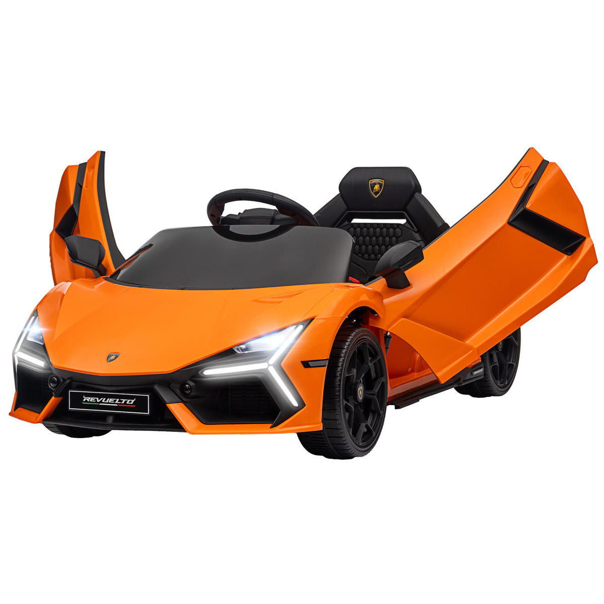 ELEKTROAUTO DE-06232 Lamborghini-inspiriert mit Fernbedienung Orange - Orange, Kunststoff/Metall (105/60/40cm) - ComfortXL
