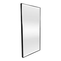 WANDSPIEGEL Novoli - Schwarz, Glas/Kunststoff (50/4/100cm) - [en.casa]