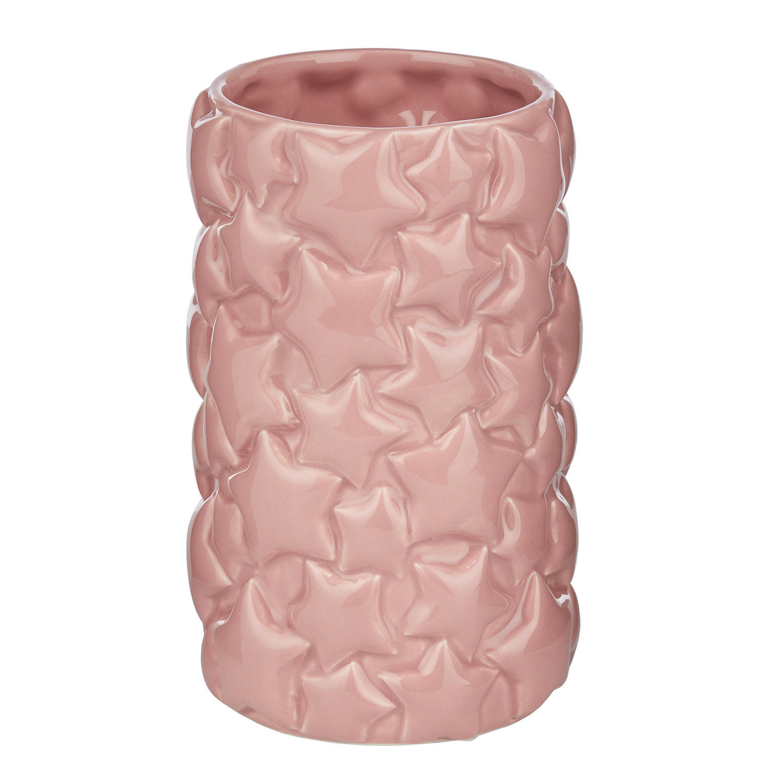 VASE Statement Sterne - Rosa, Stein (18cm) - Butlers