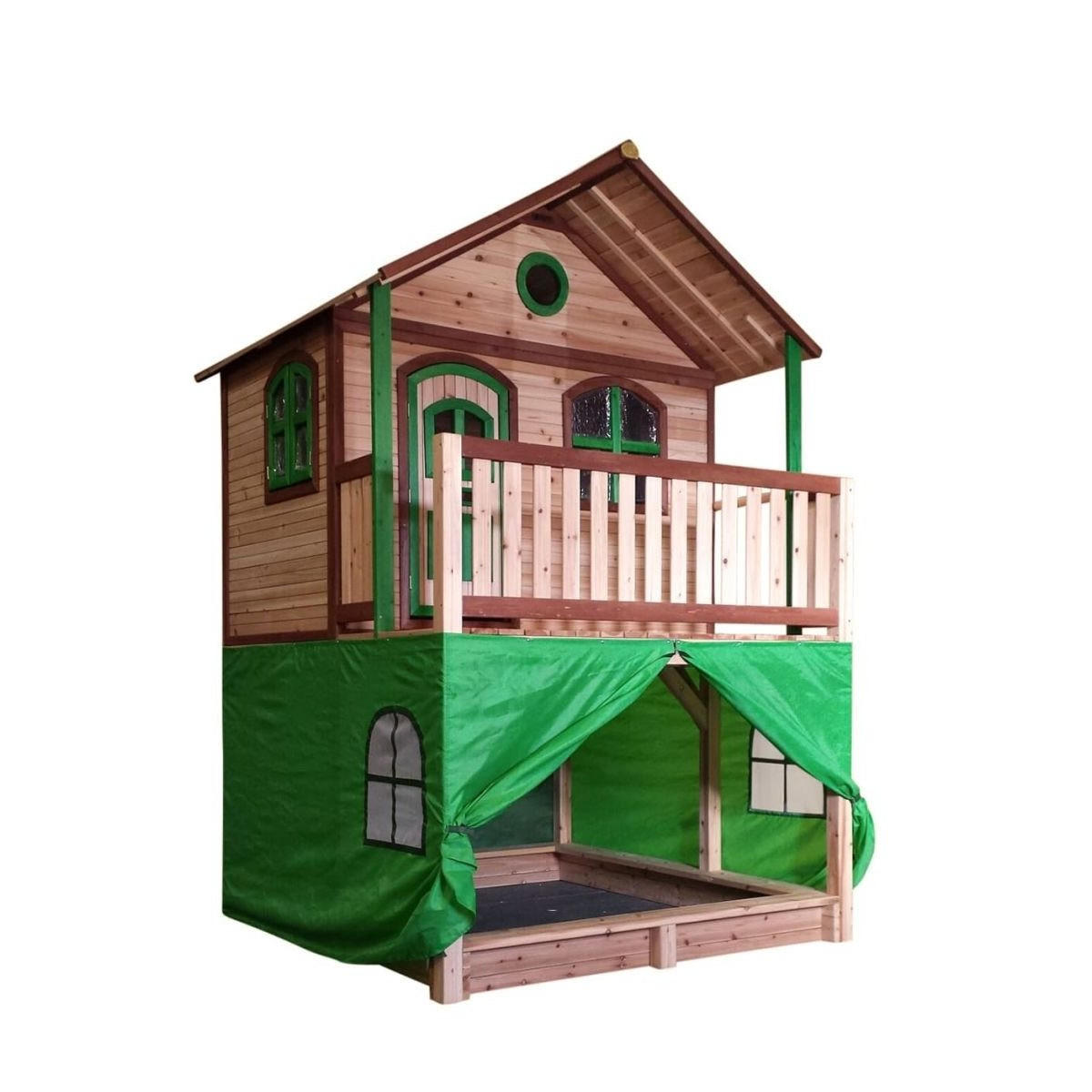 Axi House Spielhaus Schwarz 770x118x118 cm