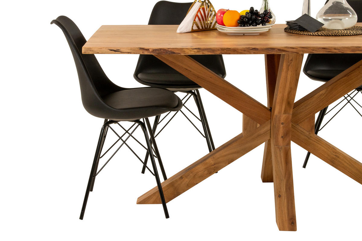 ESSTISCH PRAG - Beige/Naturfarben, Holz (100/200/77cm) - SAM