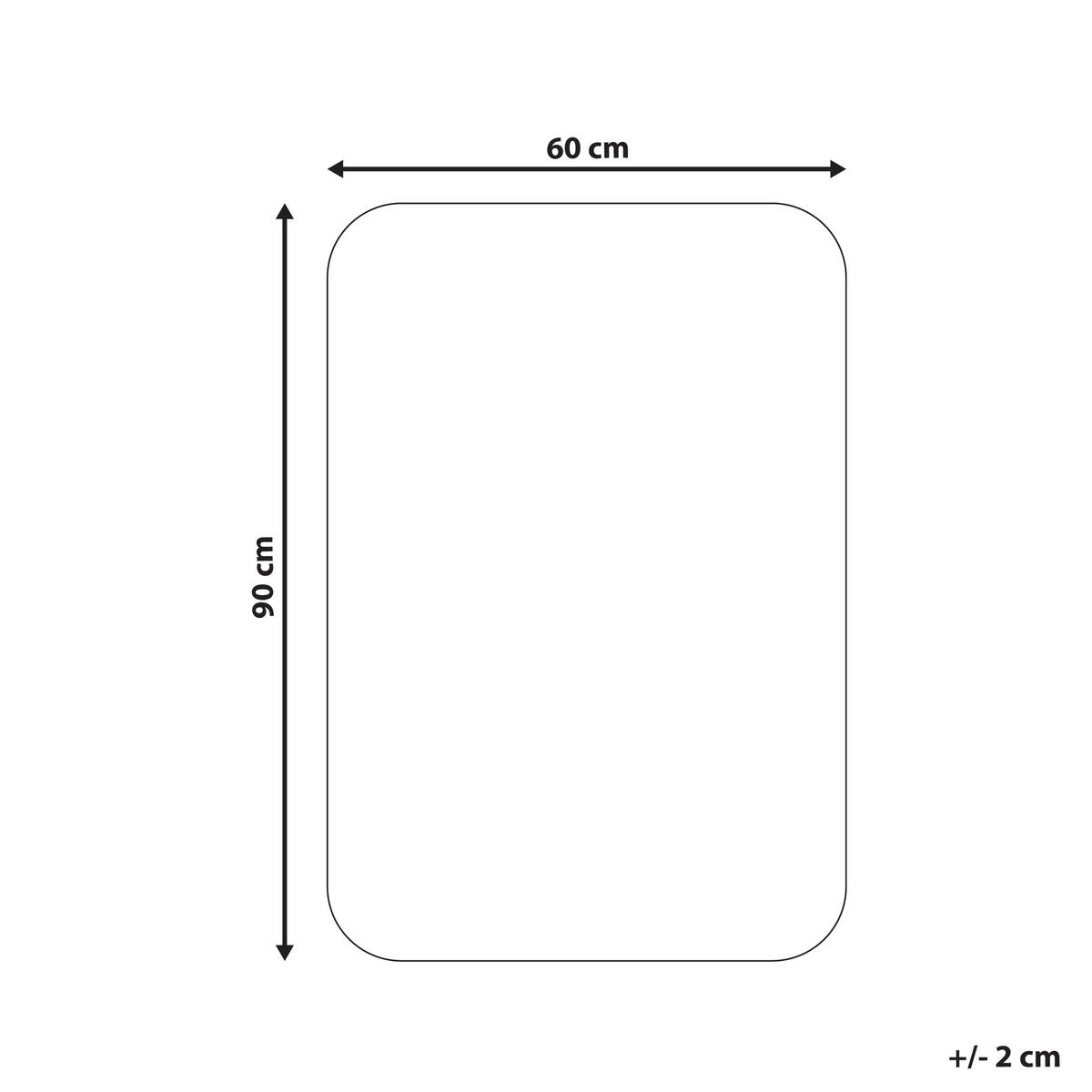 KOUPELNOVÁ PŘEDLOŽKA Tmavě zelená 60/90 cm Mikrofaser Urlana - tmavě zelená/zelená barva, textil (60/90cm) - Beliani