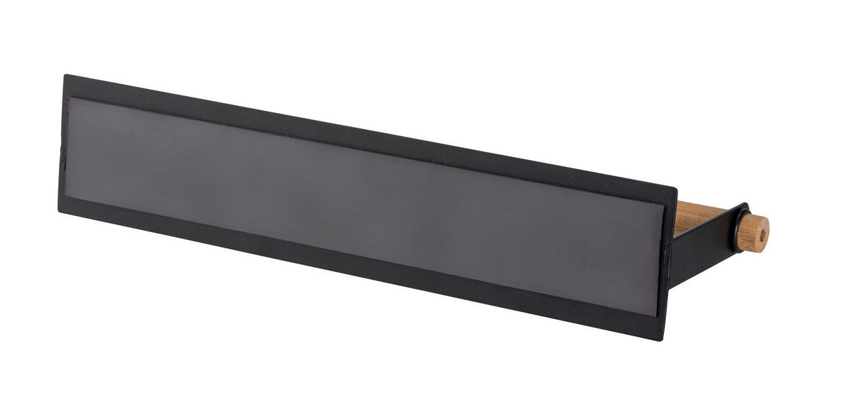 KÜCHENROLLENHALTER Magnetisch Bambus Magna 30 cm - Schwarz, Metall (30/6/8cm)