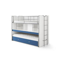 HOCHBETT Kalinda 222x161x102 aus Holzwerkstoff+Metall in Weiß/Blau - Blau/Weiß, Holzwerkstoff (90/200cm) - 58aufmkessel