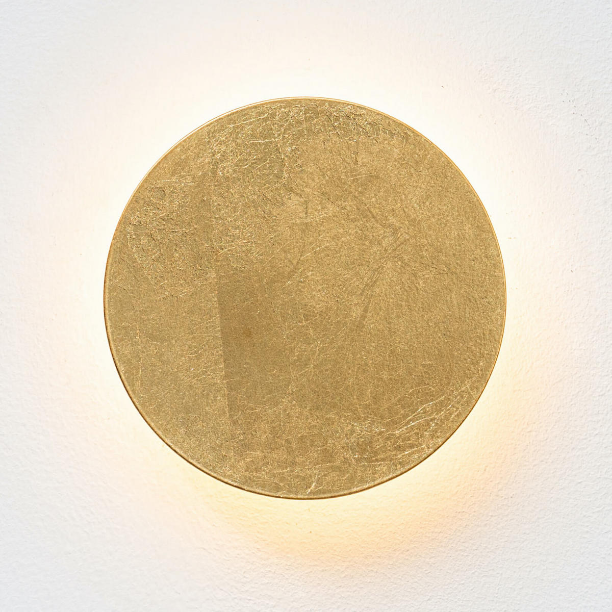 WANDLEUCHTE Lunar, Gold, 14cm - Goldfarben, Metall (14/14/3cm) - KOSILUM