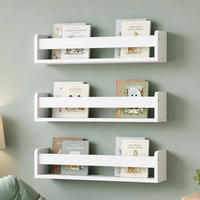 RAFT alb copii perete set-3-piese MDF - alb, compozit lemnos (58/10/12cm) - Relaxdays