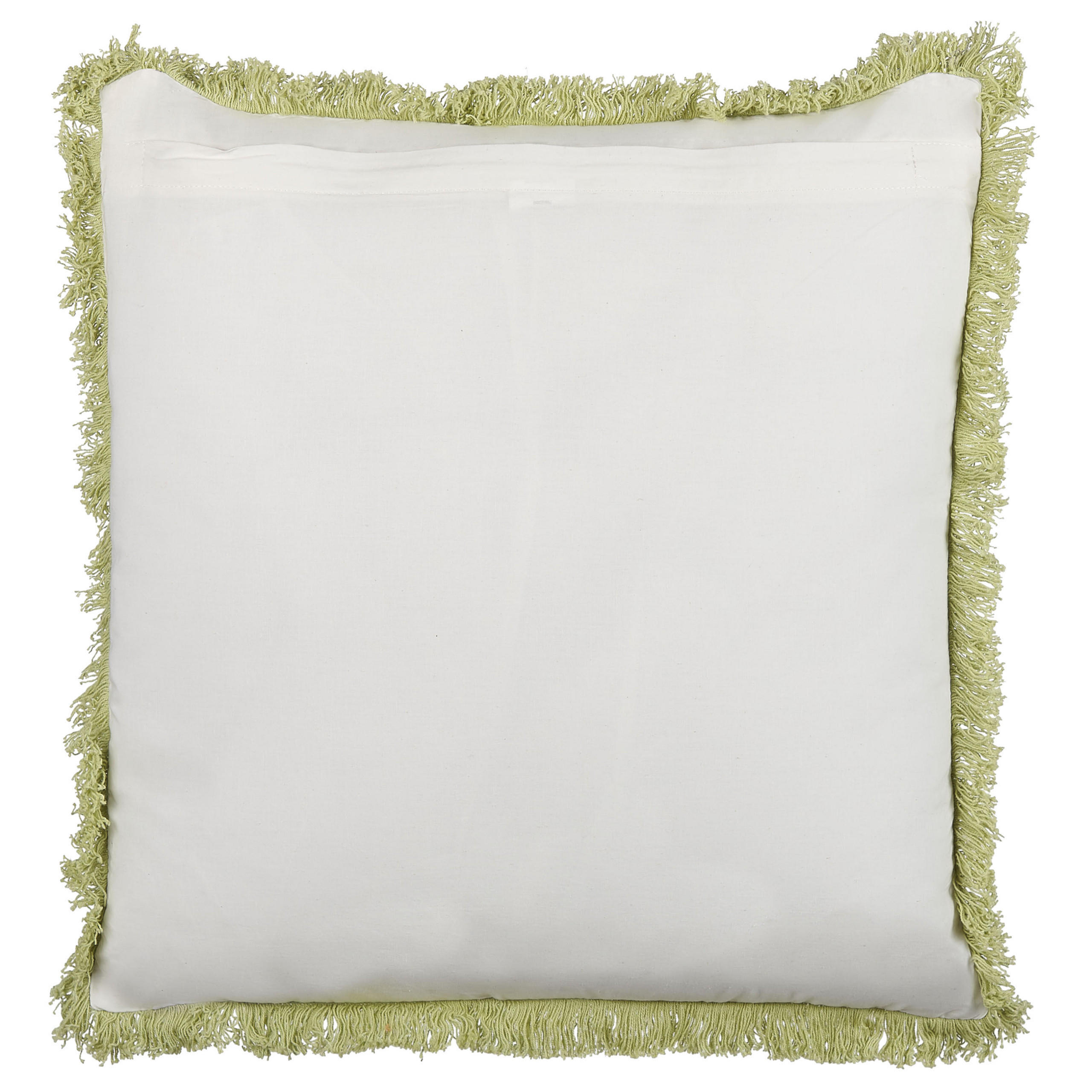 DEKOKISSEN Hellgrün 45/45 cm Filix - Hellgrün, Naturmaterialien/Textil (45/45cm) - Beliani