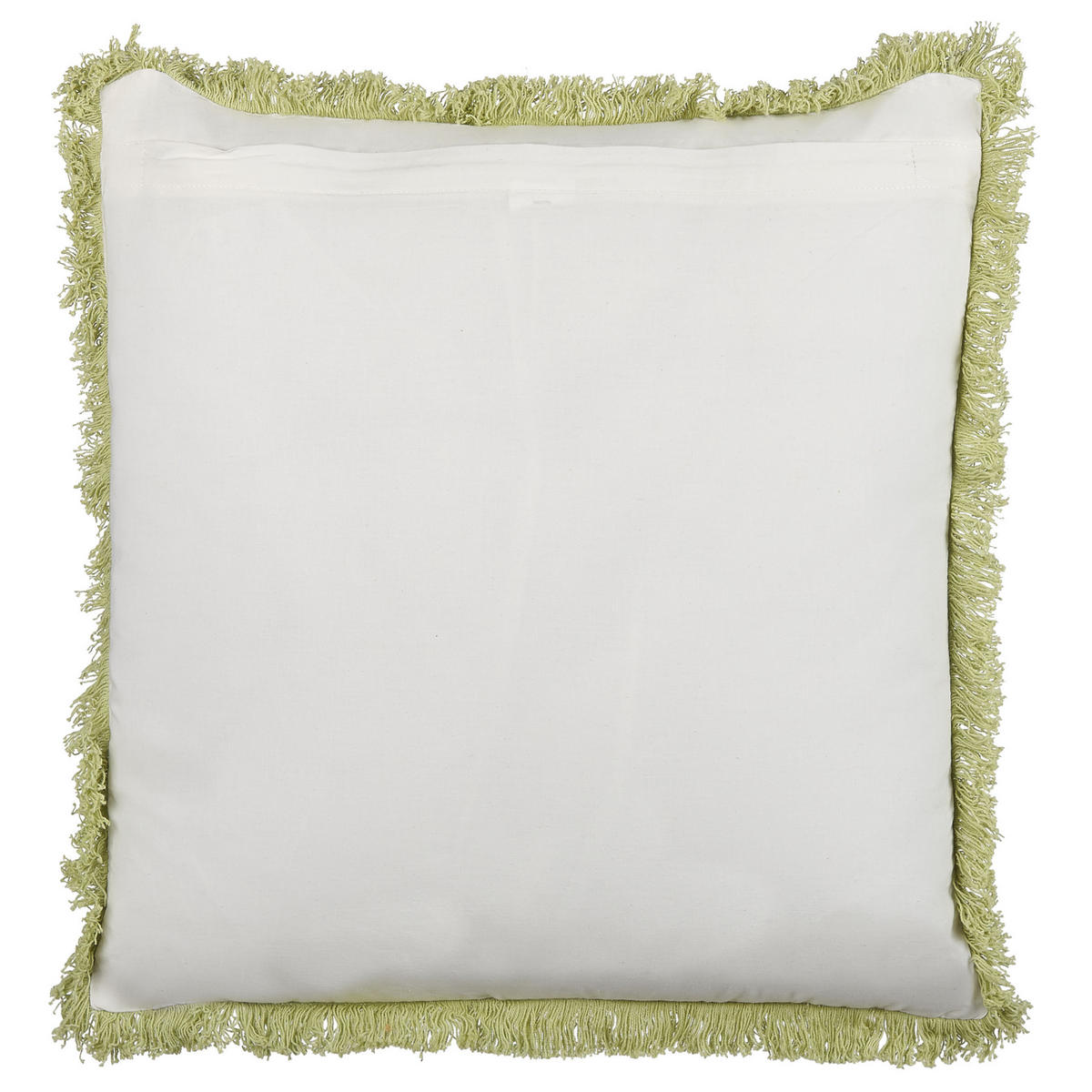 DEKOKISSEN 2er-Set Hellgrün 45/45 cm Filix - Hellgrün, Naturmaterialen/Textil (45/45cm) - Beliani