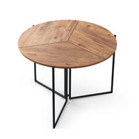 TISCH Bronie Braun Aus Holz - Braun, Metall (100/100/100cm) - Concept Usine