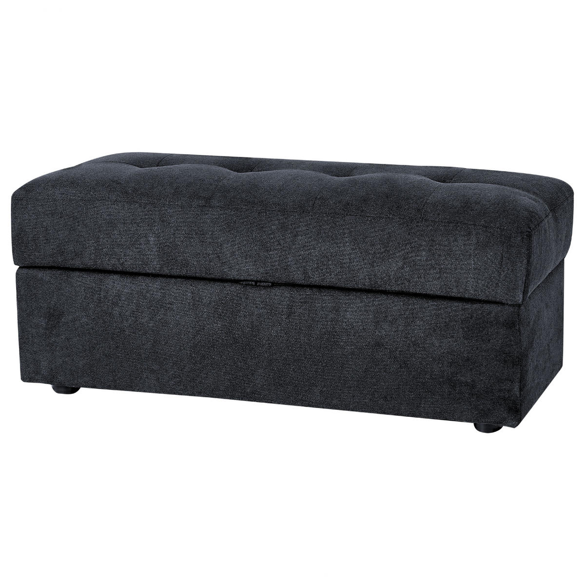 3-SITZER-SCHLAFSOFA Polsterbezug Schwarz Falster - Schwarz, Textil (210/75/94cm) - Beliani