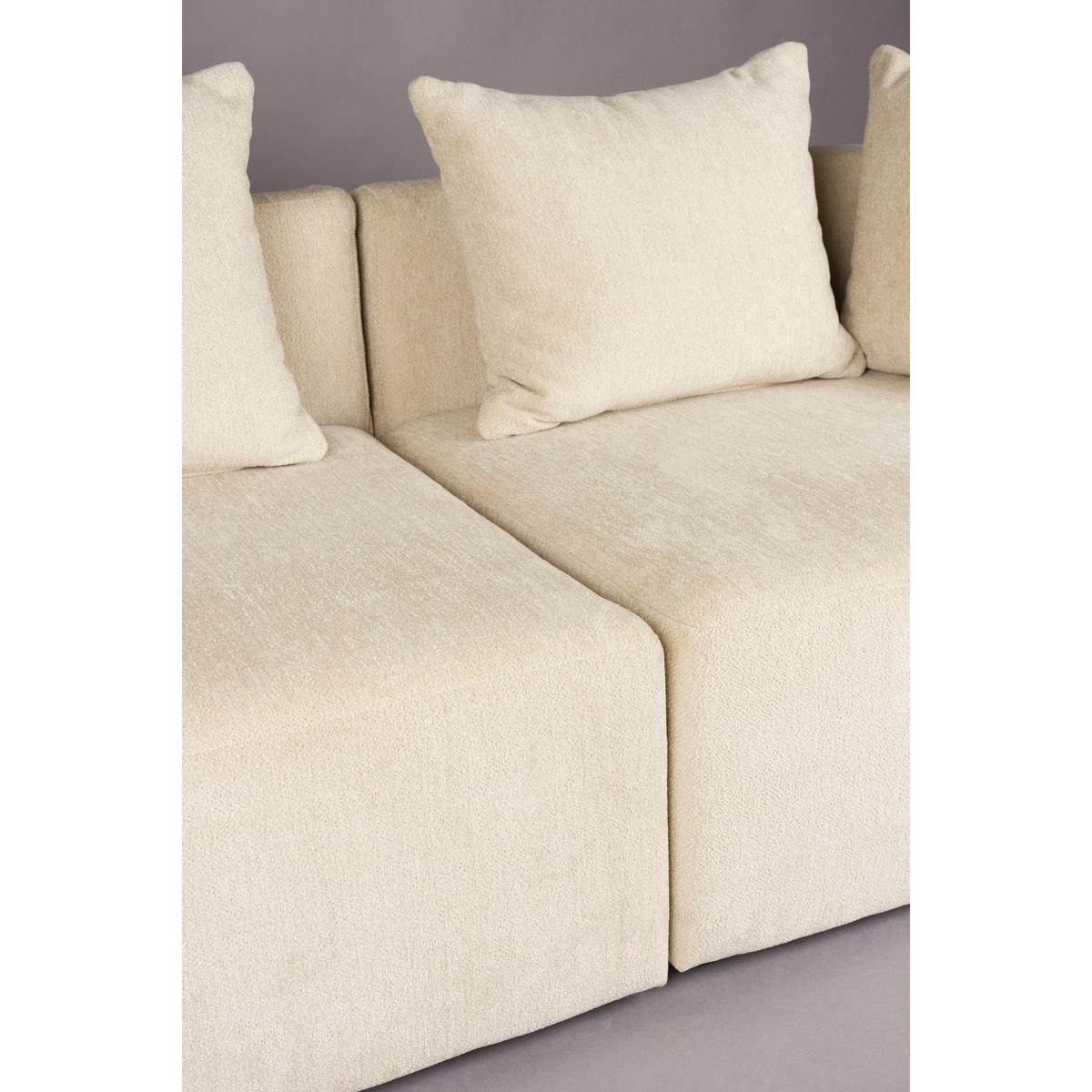 SOFA 4,5-SITZER Rocca Latte/ Beige - Creme, Textil (250/83/92cm) - Dutchbone