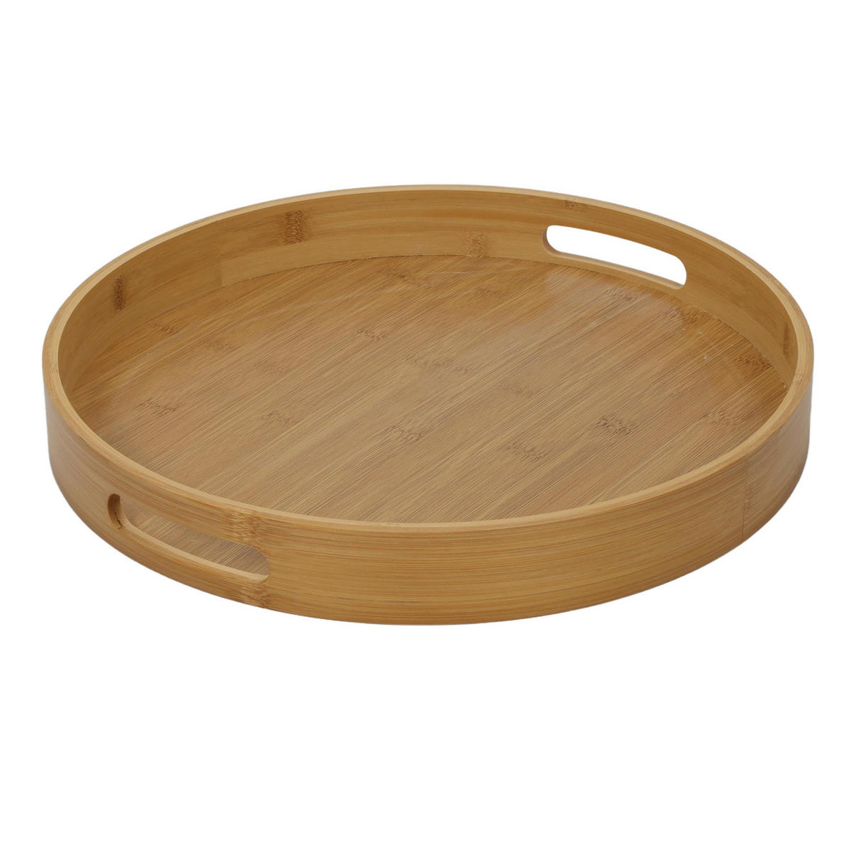 FRÜHSTÜCKSTABLETT rund rund Braun 40/40/5 cm - Braun, Naturmaterialen (40/5/40cm) - Home Styling Collection