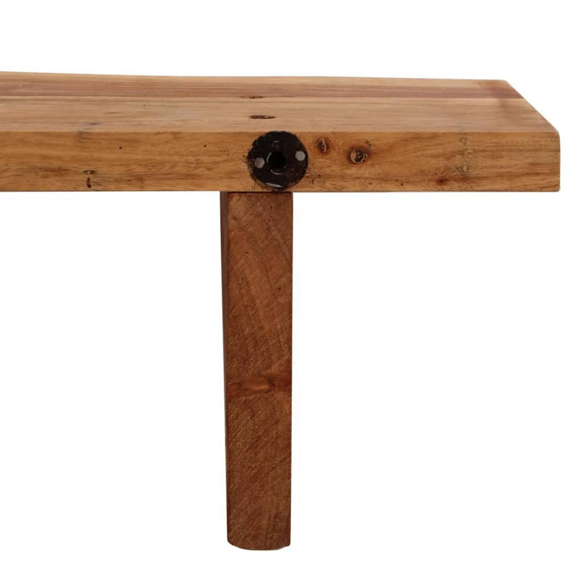 WANDREGALESET 2-tlg. 60/20/18 cm aus Massivholz Akazie - Braun, Holz (60/18/20cm) - vidaXL