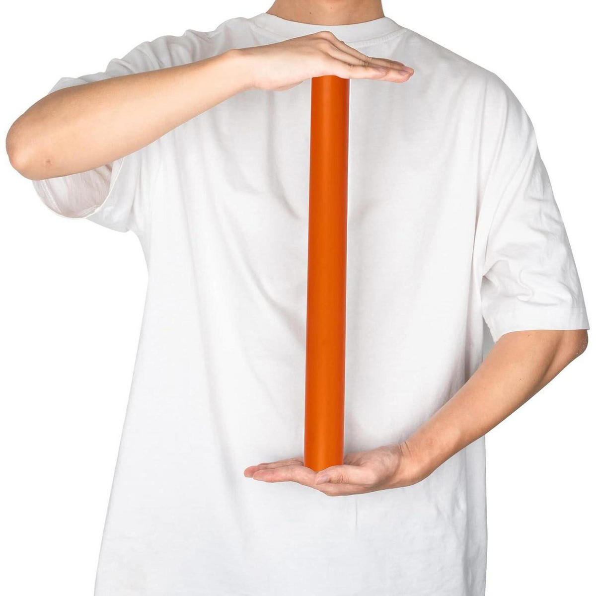 GESCHENKPAPIER Orange Glänzend 44,5 cm x 10 m - Orange, Papier (4/44/4cm)