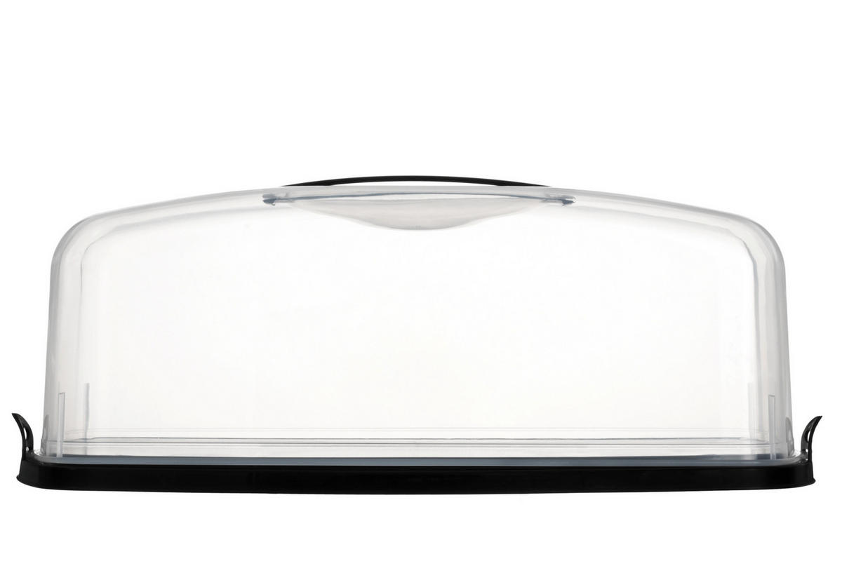 KUCHENBEHÄLTER rechteckig 38/17,5/14 cm - Schwarz, Kunststoff (38/14/17.5cm)