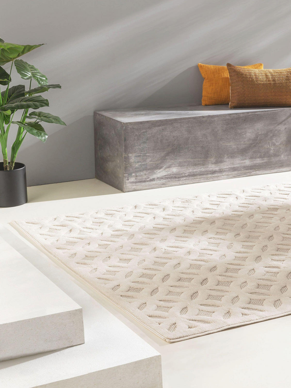 OUTDOORTEPPICH Bonte Cream 120x170 cm - Creme, Textil (120/170cm) - benuta Nest