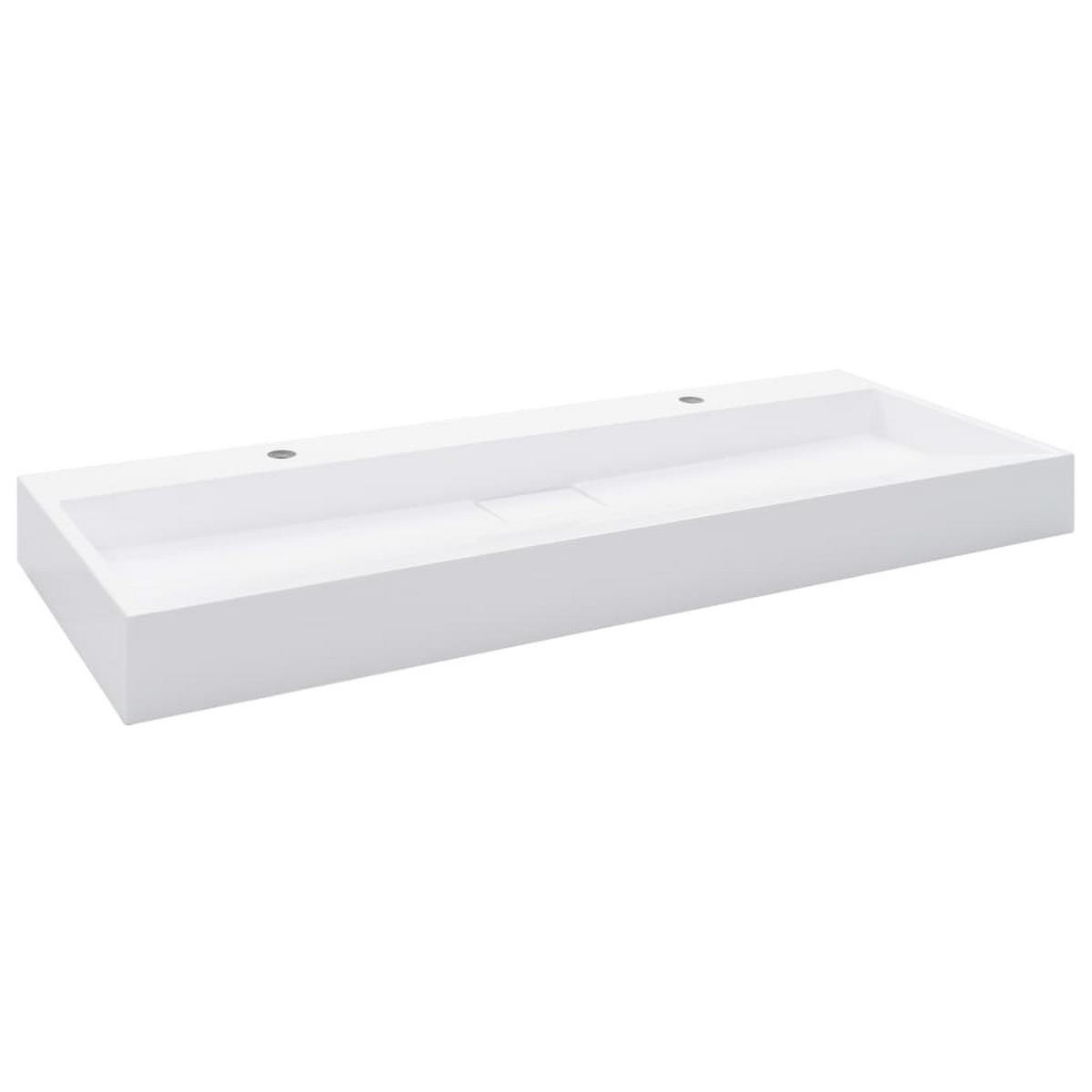 WASCHBECKEN Landers 120/46/11 cm - Weiß, Stein (120/11/46cm) - Nettlife
