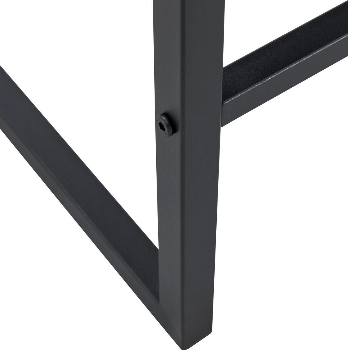 BARSTUHL 2er-Set 91,4 cm PU-Leder Weiß/Schwarz - Schwarz, Metall (53.3/91.4/48cm) - Meubliv
