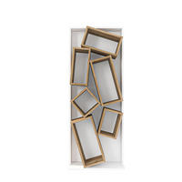 BÜCHERREGAL Carmen Weiss Walnuss - Walnussfarben/Weiß, Holzwerkstoff (24/153/60cm) - Decorotika