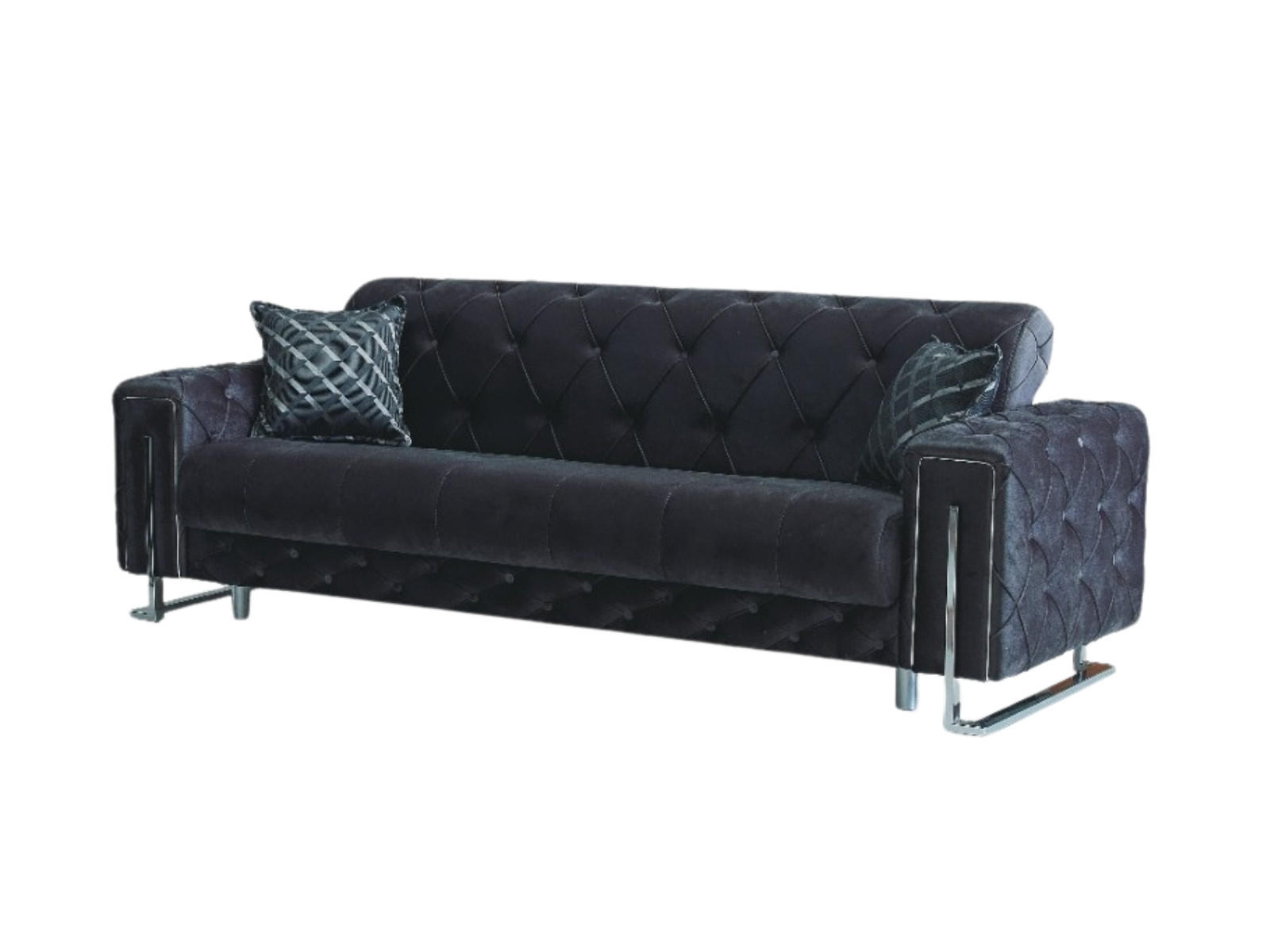 3-SITZER SOFA Shimla Anthrazit - Anthrazit, Holzwerkstoff/Textil (240/80/100cm)