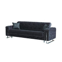 3-SITZER SOFA Shimla Anthrazit - Anthrazit, Holzwerkstoff/Textil (240/80/100cm)