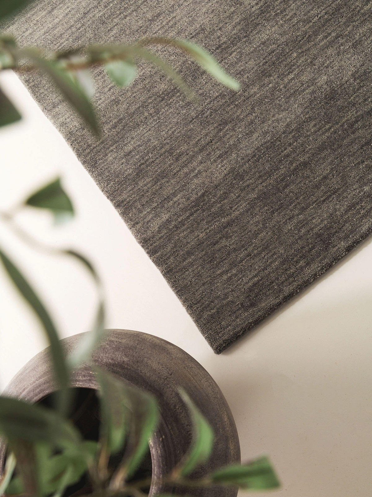 WOLLTEPPICH-LÄUFER Jamal Grau 80x300 cm - Grau, Textil (80/300cm) - benuta Nest