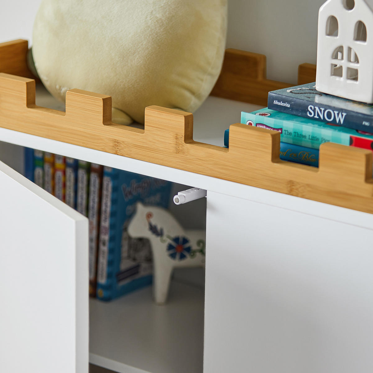 KINDERKOMMODE Weiß - Weiß, Holzwerkstoff (86/87/30cm) - SoBuy