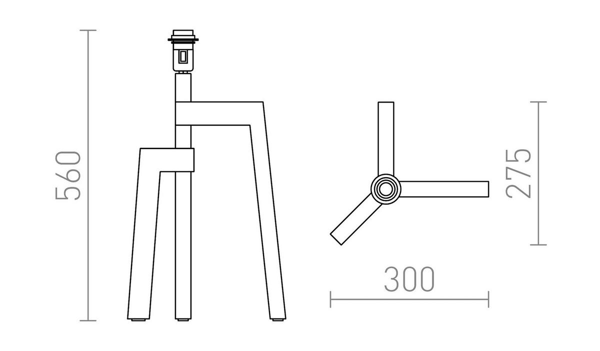 LEUCHTE WOODY oak Eiche 15 W - Eichefarben, Holz (37/37/47.5cm) - Rendl