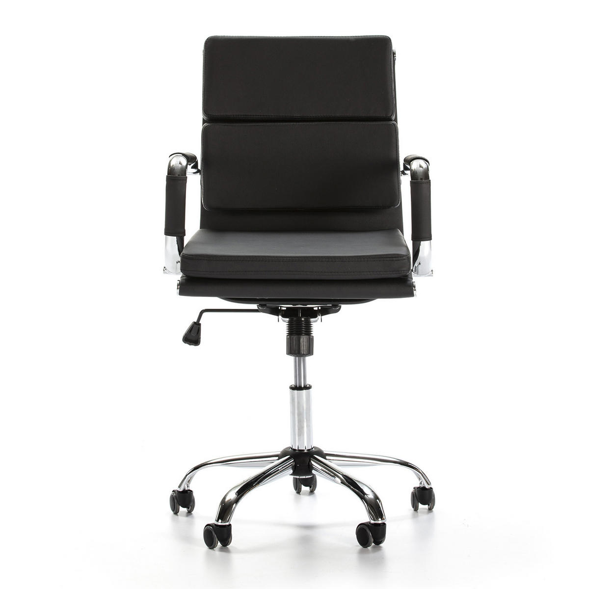 SCAUN ROTATIV Fenix cu funcție de pat, negru - negru, blană (63/95/55cm) - VS Venta-stock
