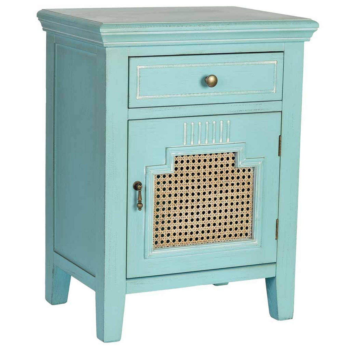 NACHTTISCH aus Holz, 50x36x67cm - Grün, Holz (50/66.5/36cm) - Wanderlust