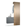 GARDEROBE Carlton Paneel in Bronze Optik - Bronzefarben, Holzwerkstoff (105/193/35cm) - Vladon