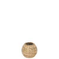 VASE YUMI - Rattan - Natürliche - S - Ø 21,5 cm - Naturfarben, Naturmaterialien (18.5cm) - J-Line