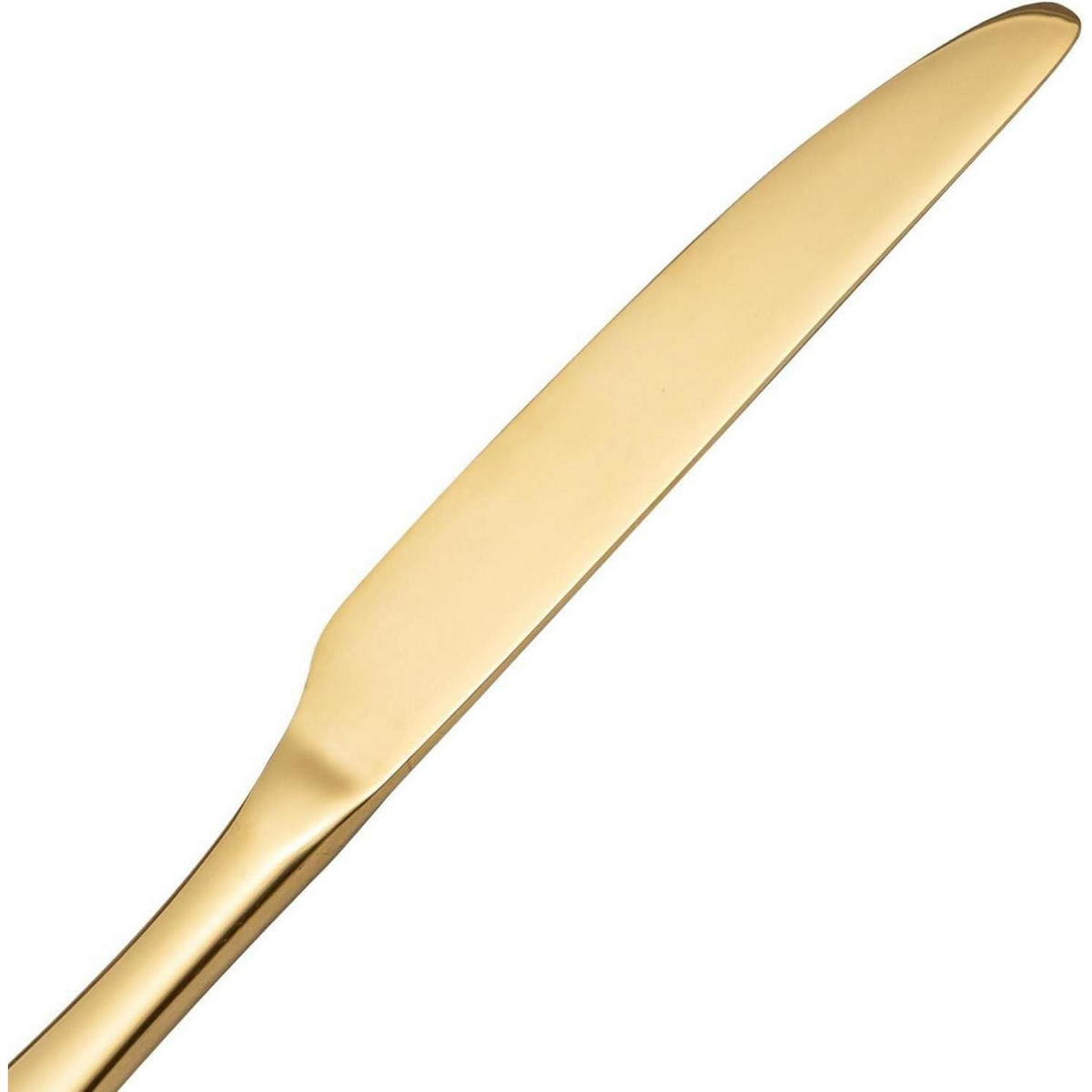 BESTECKSET 30-teiliges Set Edelstahl Gold Spiegelpoliert für 6 Personen - Goldfarben, Metall