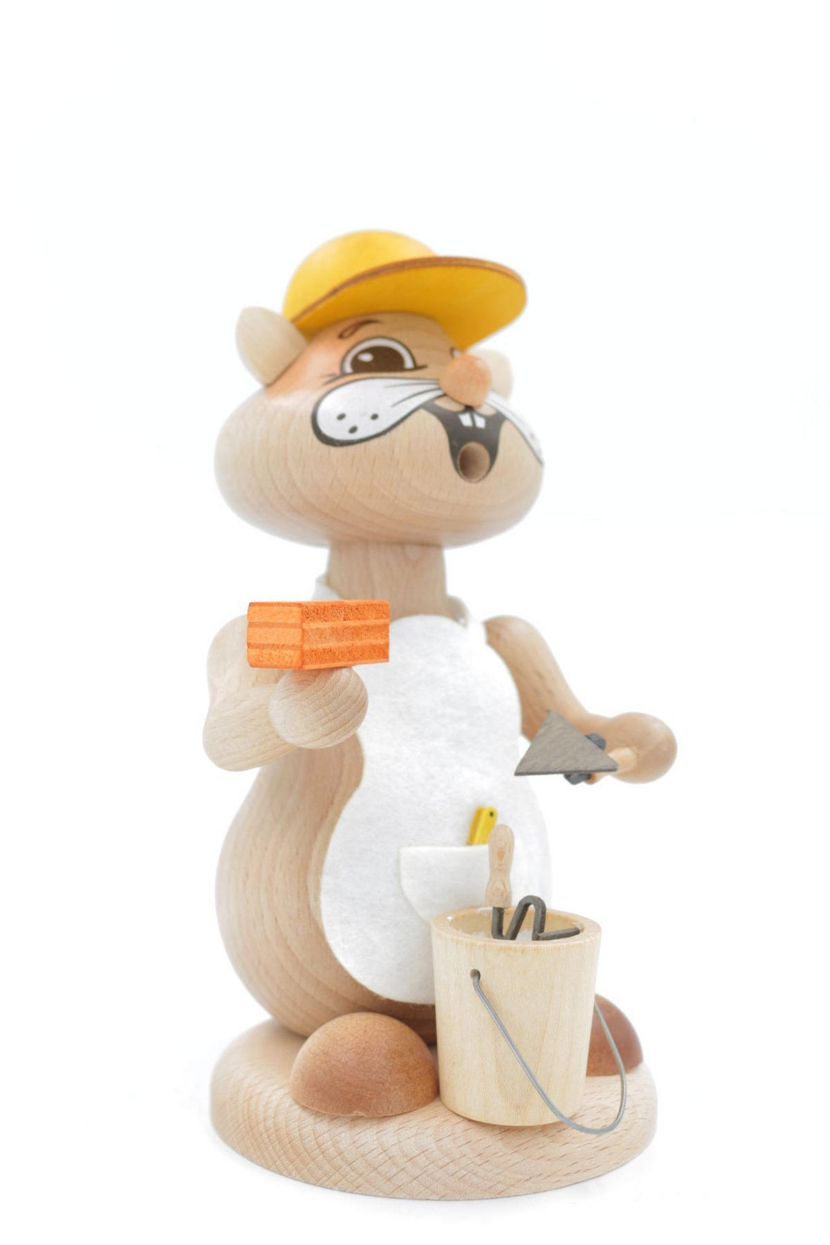 RAUCHFIGUR Hamster Maurer 18 cm - Multicolor, Holz (12/18/0.1cm)