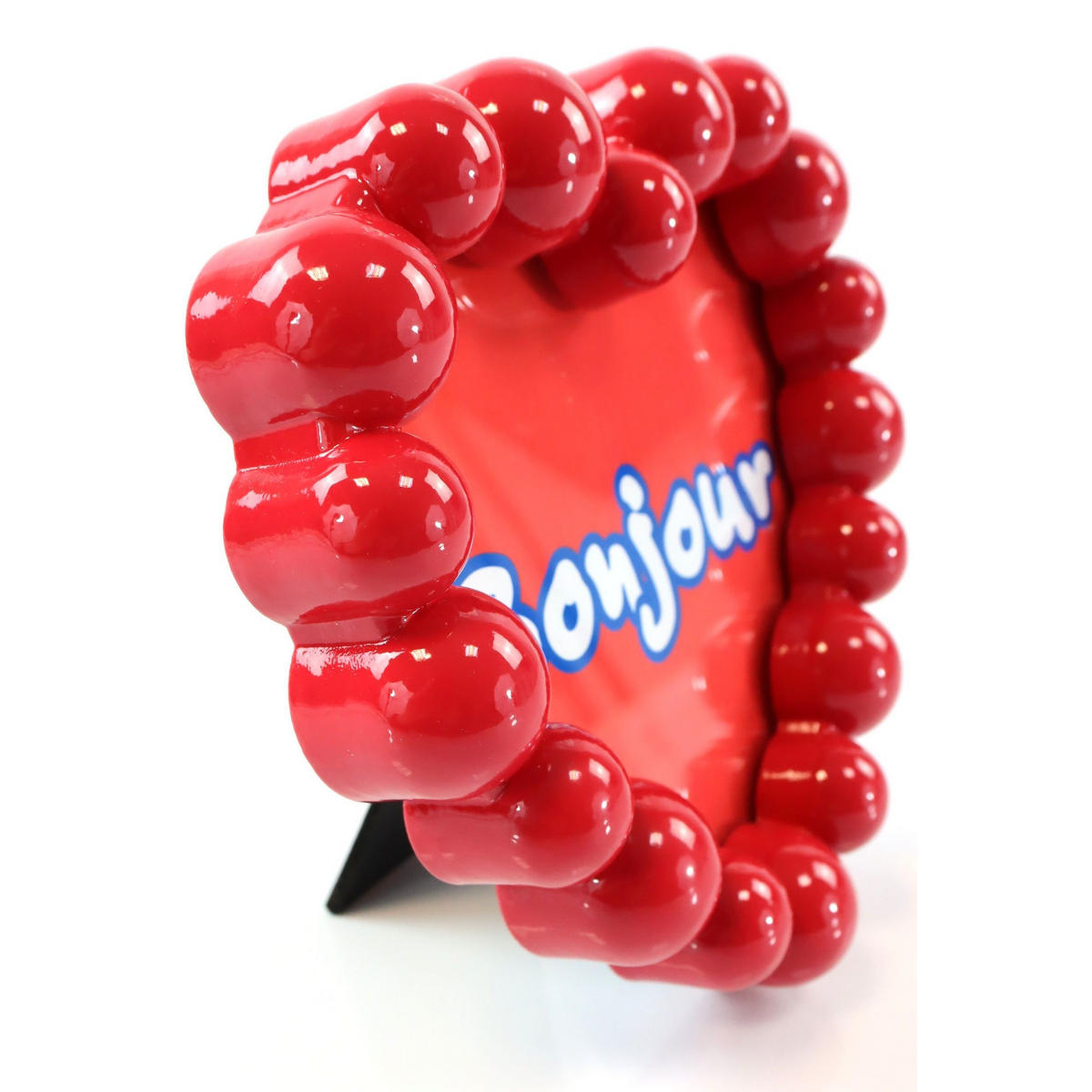 DEKOOBJEKT Bonjour 15/15/3 cm - Rot, Glas (15/3/15cm) - FURNARO