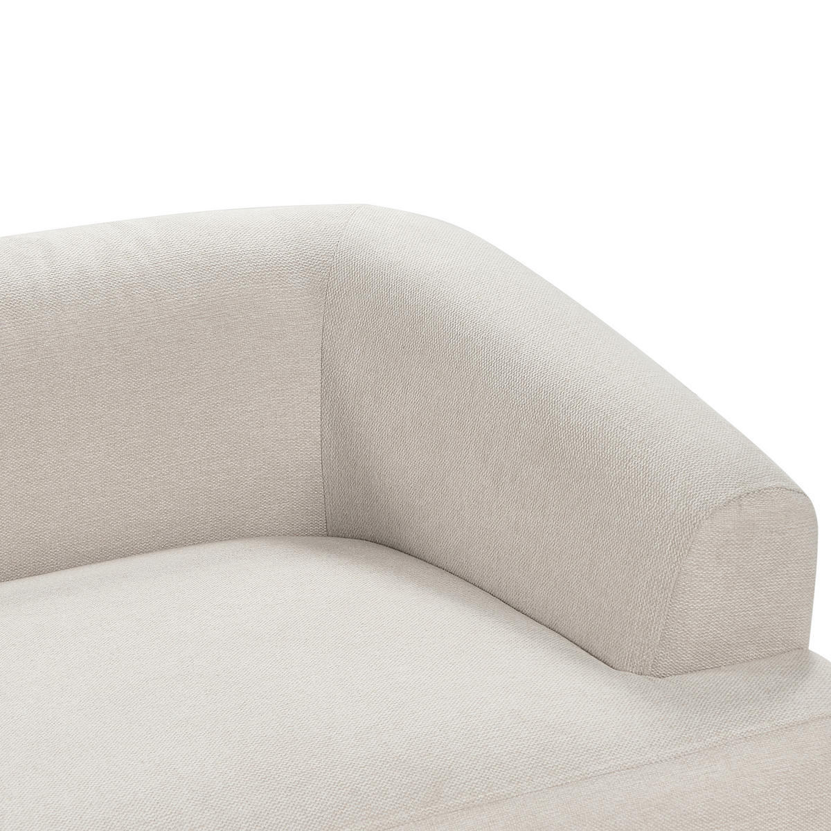 3-SITZER-ECKSOFA Stoff beige rechtsseitig Svansele - Beige, Textil (278/174cm) - Beliani