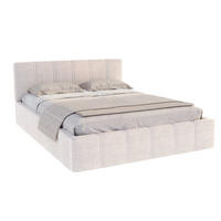 POLSTERBETT FLORIDA - Birkefarben/Beige, Holzwerkstoff/Metall (160/200cm) - FDM