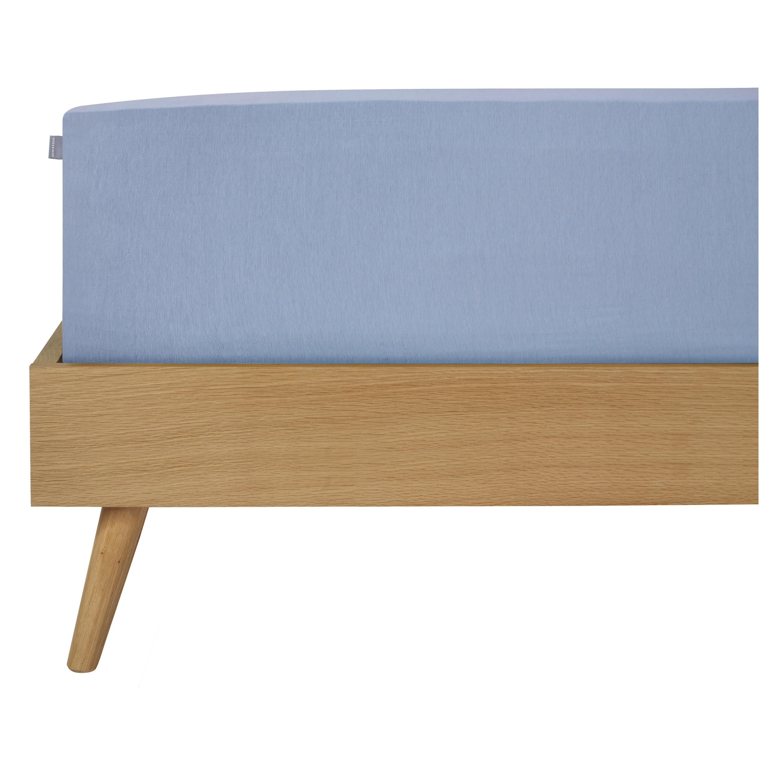 SPANNBETTLAKEN Jessi - Edeljersey - 100 x 200 cm - Hellblau - Hellblau, Textil (100/200cm) - SCHIESSER