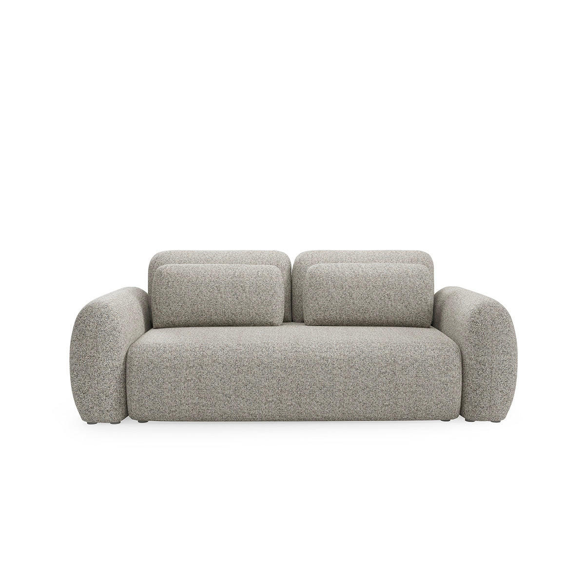 SOFA Carmela 3 Sitzplätze Hellgrau - Grau, Holz (266/95/121cm) - Petits-meubles