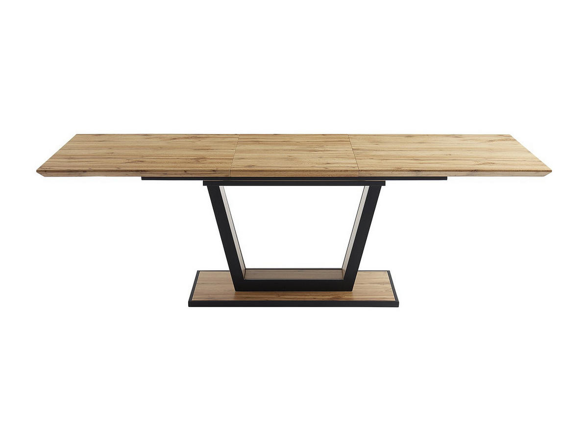 ESSTISCH ausziehbar - 6 bis 10 Personen - MDF & Metall - Holzfarben & Schwarz - VITENO - Naturfarben, Holz (240/90/75cm) - Vente-Unique