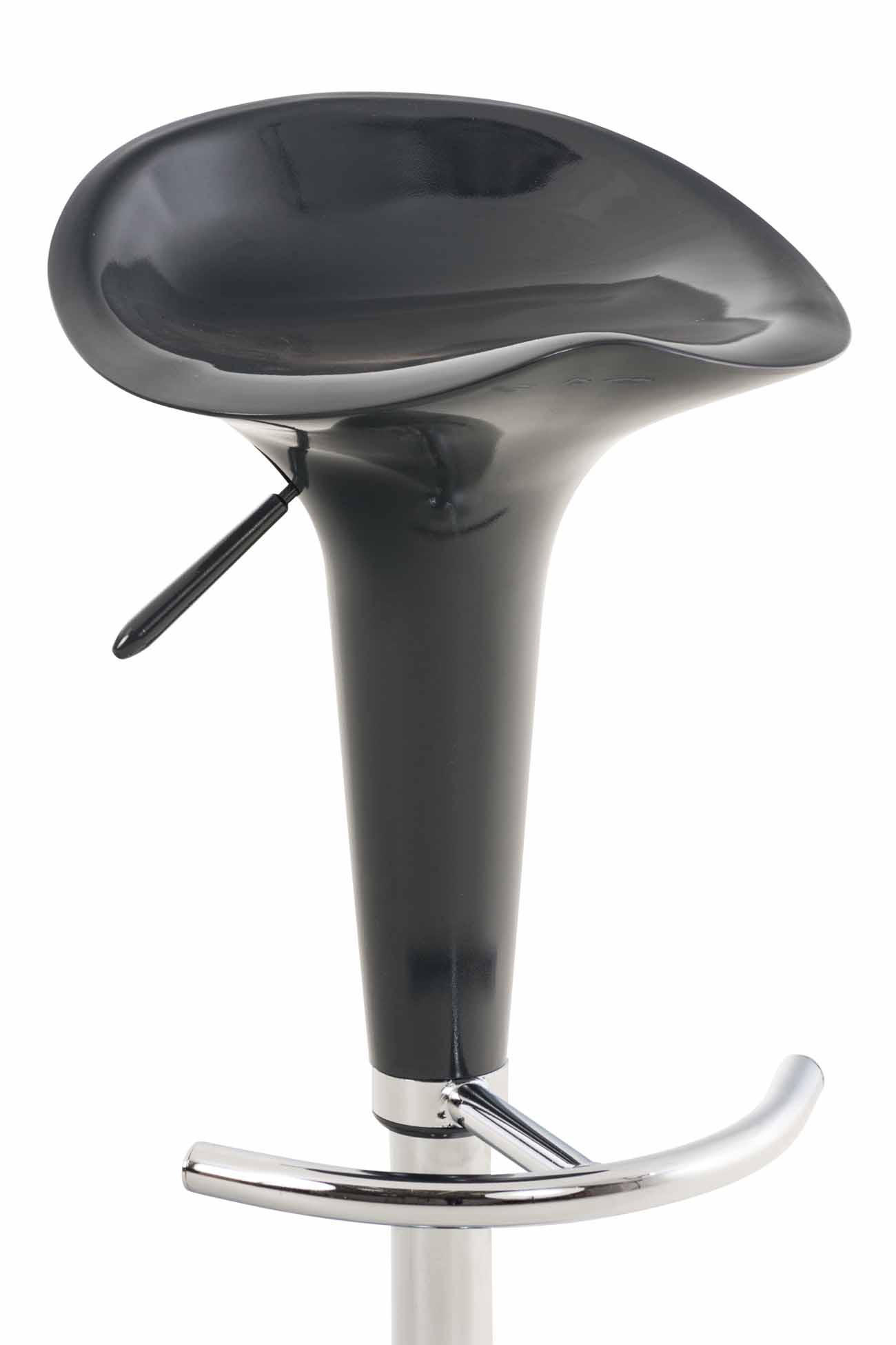 BARHOCKER Kunststoff Grau - Chromfarben/Grau, Kunststoff/Metall (37/87/37cm) - CLP